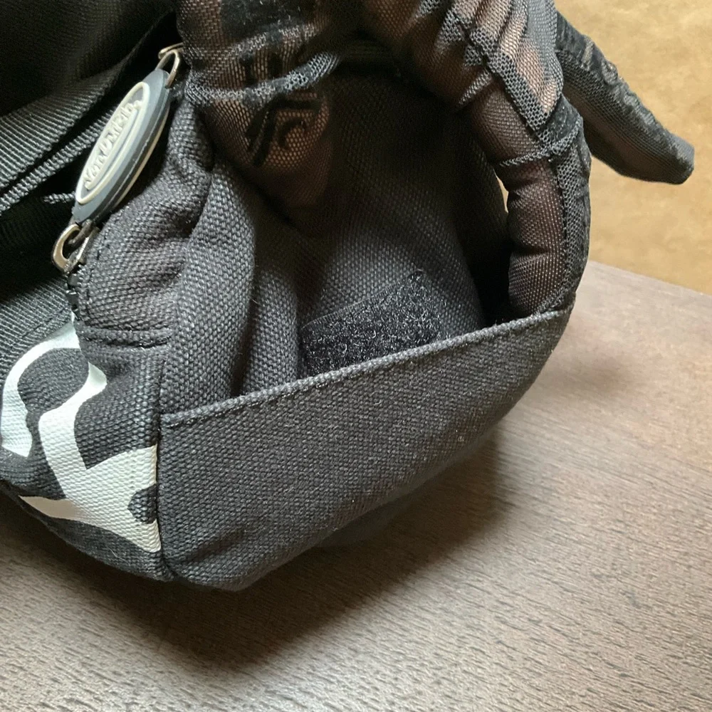 Von Dutch Y2K Black and White Duffel Bag Mini Crossbody Cylinder round tote - Picture 7 of 13